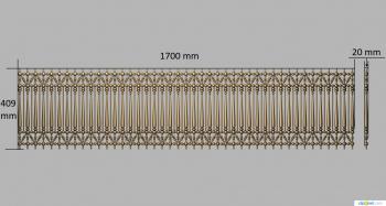 Geometrical panel (PGM_0192) 3D model for CNC machine